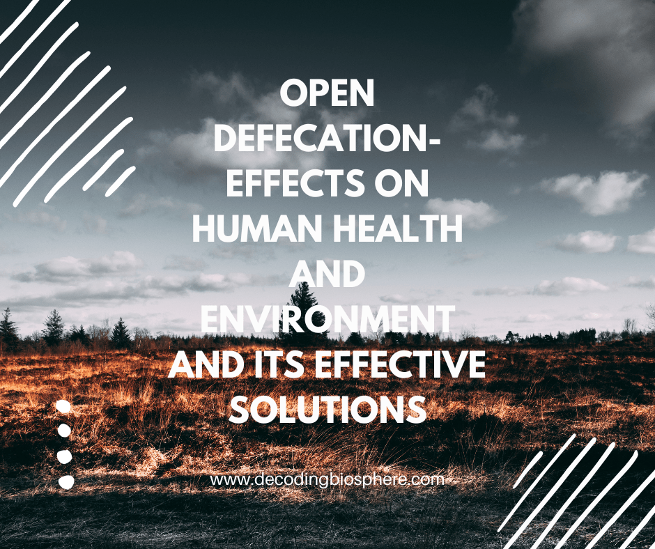 Open Defecation- Effects on Human Health and Environment and its Effective Solutions