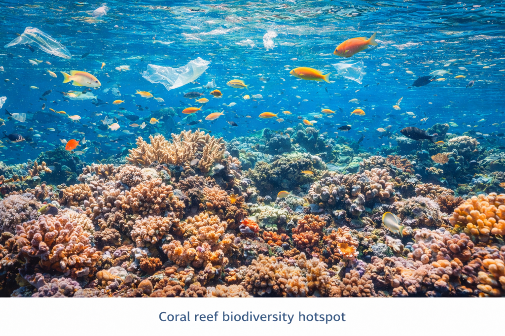 Coral reef biodiversity hotspot