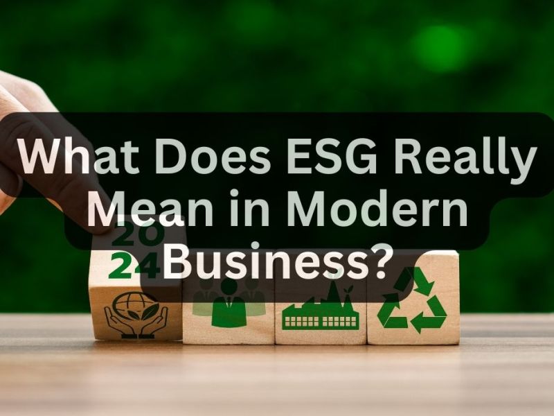 What Does ESG Really Mean in Modern Business?