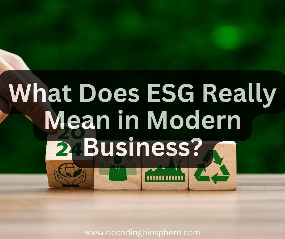 What Does ESG Really Mean
