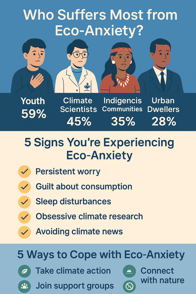 Info graphic: Who Suffers Most from Eco-Anxiety?