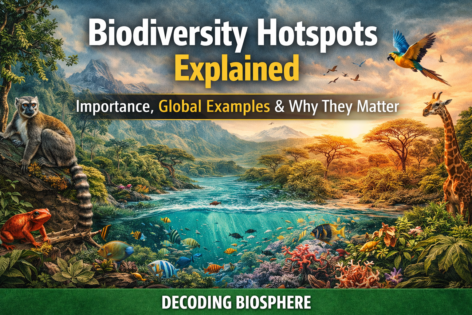 Biodiversity hotspots across ecosystems