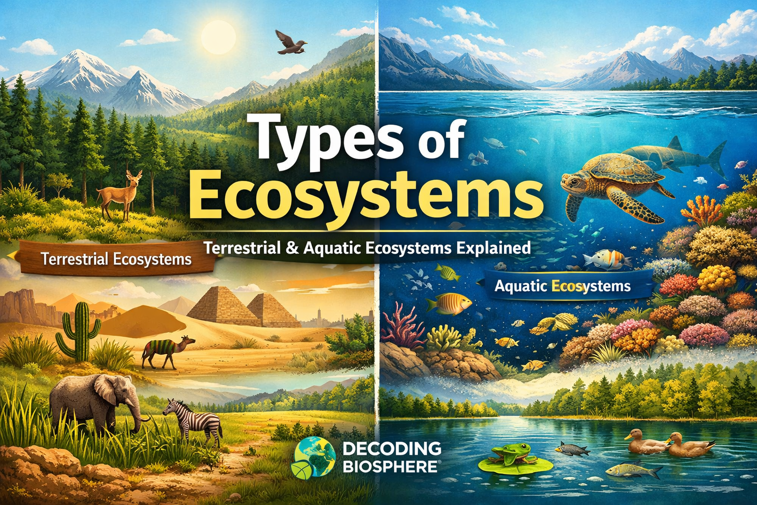 Types of Ecosystems: Definition, 6 Major Ecosystem Types & Examples ...